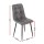 Artiss 4x Retro Dining Chairs, Grey PU Leather, Ergonomic Backrest, Metal Legs, 43x43x90cm, Perfect for Kitchen & Lounge