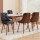 Artiss Set of 4 Black Dining Chairs PU Leather, Diamond Tufted, Foam Padded, Wooden Legs, 150kg Capacity