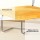 Artiss Felix Dining Chairs Set of 4, Yellow Velvet & Rattan, Cantilever Design, Durable Rubberwood & Steel Frame