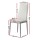Artiss Astra Dining Chairs Set of 4, White Leather Look, Channel Tufted, Waterproof, Metal Legs, 39x43x95cm