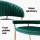Artiss Dalia Set of 4 Velvet Dining Chairs - Green, Metal Frame, Plush Cushions, 150KG Capacity, 77.5cm Height