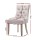 Artiss Cayes Dining Chairs Set of 4, French Provincial Style, Beige Linen, 13cm Cushion, Rubber Wood Legs, 89cm Height