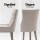 Artiss Cayes Dining Chairs Set of 4, French Provincial Style, Beige Linen, 13cm Cushion, Rubber Wood Legs, 89cm Height