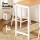 Artiss Solid Wood Bar Table & Stool Set - Pine & White, 3-Piece Dining Desk with Smooth Finish & Anti-Slip Protectors