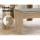 Artiss NATU 90cm Oak Dining Bench - Upholstered Seat, Sturdy 15mm Particle Board, Faux Linen, Natural Wood Grain Finish
