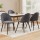 Artiss Velvet Dining Chairs Set of 4 - Dark Grey, Solid Iron Legs, Anti-Slip, Easy Assembly, 150kg Capacity