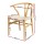Artiss Set of 6 Wishbone Dining Chairs - Rubberwood Frame, Rattan Seat, Ergonomic Design, 120kg Capacity, Natural Finish