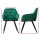 Artiss Velvet Diamond Tufted Dining Chairs Set of 4 - Green, Plush Armchair, Steel Legs, 150kg Capacity, 1-Year Warranty