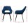 Artiss Caitlee Velvet Dining Chairs Set of 2 - Blue, Plush Comfort, Steel Legs, 150kg Capacity, Easy Assembly