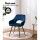 Artiss Caitlee Velvet Dining Chairs Set of 2 - Blue, Plush Comfort, Steel Legs, 150kg Capacity, Easy Assembly