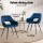 Artiss Velvet Dining Chairs Set of 4 - Blue, Plush Upholstery, Steel Legs, 150kg Capacity, Luxurious Comfort