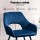 Artiss Velvet Dining Chairs Set of 4 - Blue, Plush Upholstery, Steel Legs, 150kg Capacity, Luxurious Comfort