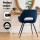 Artiss Velvet Dining Chairs Set of 4 - Blue, Plush Upholstery, Steel Legs, 150kg Capacity, Luxurious Comfort