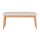Artiss Dining Bench, Faux Linen Upholstery, Rubberwood Legs, 106cm, Beige Oak, 300kg Capacity, Contemporary Design