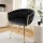Artiss Velvet Dining Chair - Black, Hand-Woven Backrest, Metal Frame, 60x50x69cm, 150kg Capacity, Easy Assembly