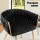 Luxurious Artiss Velvet Dining Chairs Set of 2 – Black, Plush Armchair with Steel Legs, Hand-Woven Back, 150kg Capacity