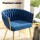 Artiss Set of 4 Velvet Dining Chairs - Blue - Hand-Woven Backrest, Solid Wood Frame, Steel Legs, 150kg Capacity