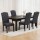 Artiss Dansk Dining Chairs Set of 4 - Dark Grey Linen, Tufted Parsons Design, Extra Thick Foam, Pinewood Frame, 104cm