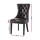 Artiss Set of 2 Black PU Leather Dining Chairs, Button Tufted Backrest, Rubberwood Legs, 150kg Capacity, 96cm