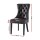 Timeless Elegance: Set of 4 Artiss Black Dining Chairs with PU Leather, Button-Tufted Back, and Rubberwood Legs
