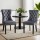 Artiss Set of 2 Grey Velvet Dining Chairs, Button Tufted Backrest, Rubberwood Legs, 50x46x96cm, 150kg Capacity