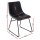 Artiss 2x Retro Dining Chairs - Black PU Leather, Ergonomic Design, Metal Legs, Compact 48x58x83cm, Easy Assembly