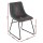 Artiss Retro PU Leather Dining Chairs Set of 2 - Grey, Ergonomic Design, Metal Sled Legs, 150kg Capacity, 48x58x83cm