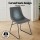 Artiss Retro PU Leather Dining Chairs Set of 2 - Grey, Ergonomic Design, Metal Sled Legs, 150kg Capacity, 48x58x83cm
