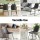 Artiss 4x Retro Dining Chairs - Grey PU Leather, Ergonomic Design, Metal Sled Legs, 83cm Height, Easy Assembly