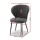 Artiss 4x Sherpa Bouclé Dining Chairs - Grey, Wing Back, Curved Ergonomic Design, 150kg Capacity, Steel Legs, 60x50x90