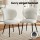 Artiss 2x Sherpa Bouclé Dining Chairs, White Wing Back, Ergonomic Design, Powder-Coated Steel Legs, 150kg Capacity