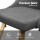Artiss Kalmar Dining Chairs Set of 4 - Grey, Soft-Touch Fabric, Beech Wood Frame, 45cm Seat Height, Scandinavian Style