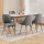 Artiss Kalmar Dining Chairs Set of 4 - Grey, Soft-Touch Fabric, Beech Wood Frame, 45cm Seat Height, Scandinavian Style