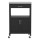 Artiss Kitchen Island Trolley 60cm Rolling Cart with Stainless Steel Top, Drawer, Cupboard, Black, Portable Storage