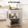 Artiss Mobile Kitchen Island Trolley, Engineered Wood, 75x46x92.5cm, Black/Pine - Versatile Cart for Kitchen & Bar