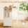 Artiss 150cm Kitchen Island Trolley Rolling Serving Cart White Oak Foldable Drop Leaf with AC and USB