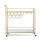 Artiss Marble Bar Cart - Gold Metal Frame, 85cm, Wine Rack & Glass Holder, Rolling Kitchen Island with Lockable Wheels