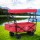 Gardeon Garden Cart with Removable Canopy, Steel & 600D Polyester, 92x55x100cm, Red - Versatile Outdoor Trolley