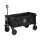 Gardeon Garden Cart, Steel & 600D Polyester, 92x48x61cm, Black, Multipurpose Trolley with 360° Wheels & Rear Opening