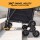 Emajin Folding Aluminium Stair Climbing Shopping Cart Trolley Black 50kg Capacity Foldable Utility Trolley for Groceries