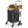 Emajin Folding Aluminium Stair Climbing Shopping Cart Trolley Silver Black Lightweight 50kg Capacity