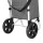 Emajin Foldable Shopping Trolley Cart 45kg, Aluminium Frame, 2 Side Pockets, Ice Bag, Water-Resistant, Grey