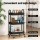 Artiss 3-Tier Kitchen Storage Trolley Cart with Wheels, Steel Frame, 45kg Capacity, 46x35.5x80cm, Black