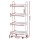 Artiss 4-Tier White Storage Trolley Kitchen Cart - Portable, Space-Saving, Steel Frame, 50kg Capacity, 1-Year Warranty