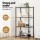 Artiss 4-Tier Adjustable Steel Shelving Unit, 60x35x120cm, 50kg Per Shelf, Garage Storage Rack, Black