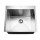 Cefito 53x50cm Handmade Stainless Steel Kitchen Sink, Single Bowl, R10 Corners, Soundproof Pads, Satin Finish