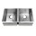 Cefito Handmade 77x45cm Double Bowl Kitchen Sink - Premium 304 Stainless Steel, R10 Corners, Soundproof, Easy Drainage