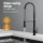 Cefito 51x45cm Stainless Steel Kitchen Sink with Pull-Out Mixer Tap, Single Bowl, Black, PVD Coated, R10 Corners