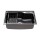 Cefito 61x43CM Stainless Steel Kitchen Sink - Single Bowl, Black, Nano-Coated, R10 Corners, Drain Basket Included