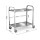 Cefito 2-Tier Stainless Steel Kitchen Trolley with Wheels, 84x56x98cm – Durable, Mobile, 100kg Capacity, Easy to Clean